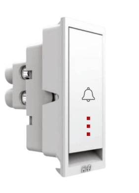 HI FI 10A FLATINO BELL PUSH SWITCH WITH INDICATOR