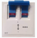 HI FI 10A DOUBLE POLE MODULAR MCB