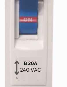 HI FI 20A SINGLE POLE MODULAR MCB