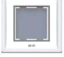HI FI 2MODULE SILVER LINE PLATE