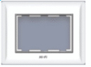 HI FI 3MODULE SILVER LINE PLATE