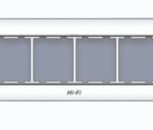 HI FI 8MODULE HORIZONTAL SILVER LINE PLATE