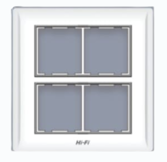 HI FI 8MODULE SQUARE SILVER LINE PLATE