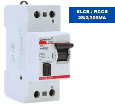 INDOASIAN ELCB / RCCB 25A/2/300MA CARETRON