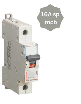LEGRAND 16A SINGLE POLE (SP) MCB DX3