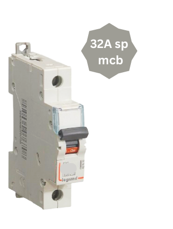 LEGRAND 32A SINGLE POLE (SP) MCB DX3