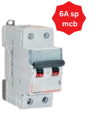 LEGRAND 6A DOUBLE POLE (DP) MCB DX3