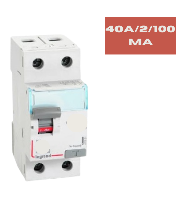 LEGRAND ELCB 40A/2/100MA DX3