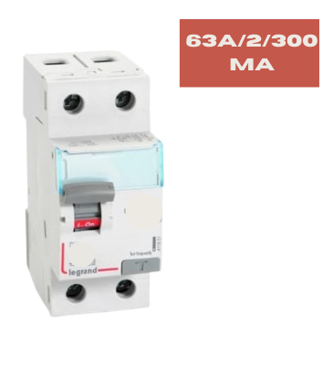 LEGRAND ELCB 63A/2/300MA DX3