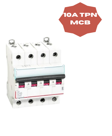 LEGRAND 10A FOUR POLE (FP) MCB DX3