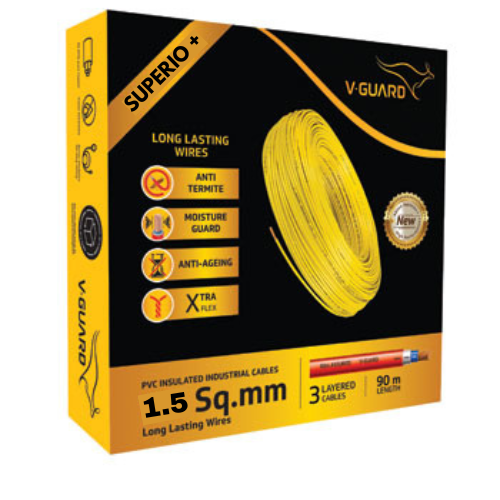 V GUARD SUPERIO+ HRFR WIRE 1.5SQMM (90MTR)