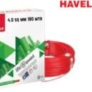 HAVELLS LIFE GUARD 4.0SQMM FRLS WIRE 180 MTR