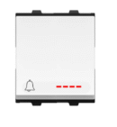 GM G9 10A GENIA BELL PUSH 2MODULE WITH INDICATOR